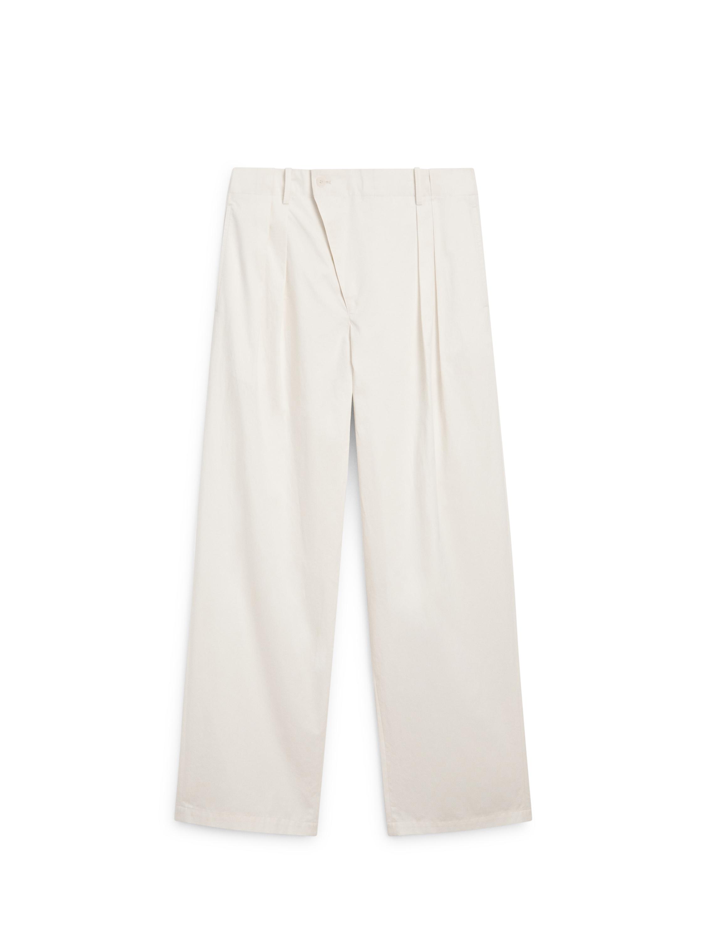Pleated trousers with crossover fastening - STUDIO